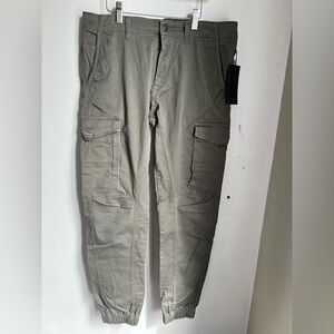 Jack n jones Men's Cargo Jogger Pants in Olive Green